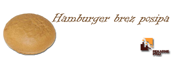 Hamburger brez posipa