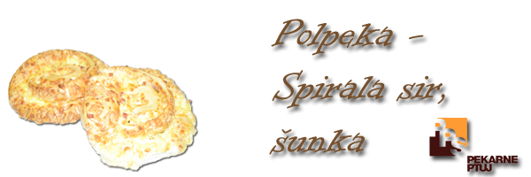 Polpeka - Spirala sir, šunka